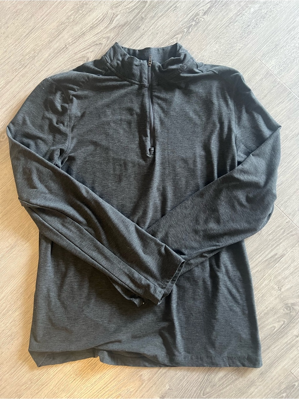 Kyodan Men's Charcoal Grey Half-Zip Pullover Sweater Athletic Quarter Zip Size M